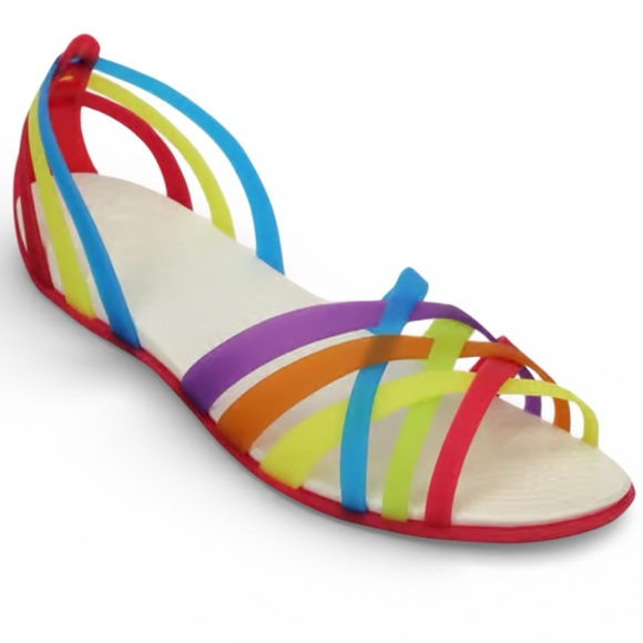 CROCS Shoes - Crocs Multi Color Strappy Flats